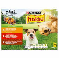 Friskies Dog 12x85g Adult aszpikos Alutasakos kutyaeledel - tenyesztoitap