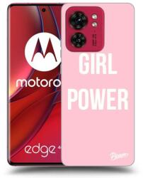Picasee Husă neagră din silicon pentru Motorola Edge 40 - Girl power