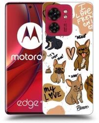 Picasee Husă neagră din silicon pentru Motorola Edge 40 - Frenchies