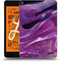 Picasee Husă transparentă din silicon pentru Apple iPad mini 2019 (5. gen) - Purple glitter