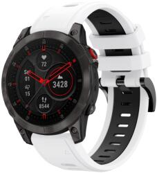  DOUBLE - RUBBER RUBBER szíj Garmin Epix Gen 2-hez (2. generáció) fehér