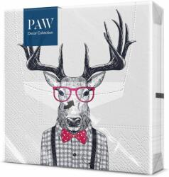 PAW Karácsonyi papírszalvéta 33x33 cm 3 rétegű "Oh deer" 20 db/csomag
