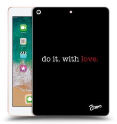 Picasee Husă neagră din silicon pentru Apple iPad 9.7" 2018 (6. gen) - Do it. With love