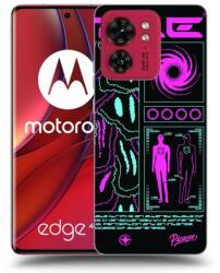 Picasee Husă neagră din silicon pentru Motorola Edge 40 - HYPE SMILE