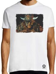 Magnolion Pareidolia Freddy Krueger város fantázia v4 férfi póló (8887)