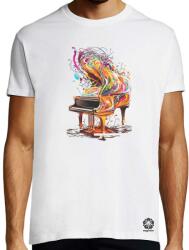 Magnolion Absztrakt zongora v2 póló