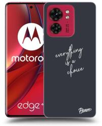 Picasee Átlátszó szilikon tok az alábbi mobiltelefonokra Motorola Edge 40 - Everything is a choice