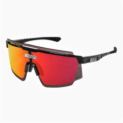 SCICON - ochelari de soare AeroWatt, categoria F-3 - rama negru lucios - lentile Multimirror rosu (EY37060200)