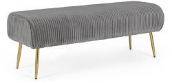 Bizzotto Banca tapiterie velur gri Selena 129x45.5x48 cm (0720596)