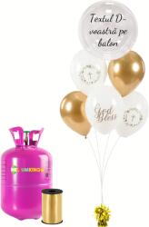 Personal Set personalizat de petrecere cu heliu - Botez 13 buc