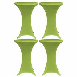VidaXL Husă elastică pentru masă, 4 buc. , verde, 60 cm (279087)