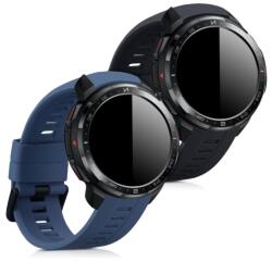 kwmobile Set 2 curele pentru Honor Watch GS Pro, Silicon, Negru/Albastru, 53585.02 (53585.02)