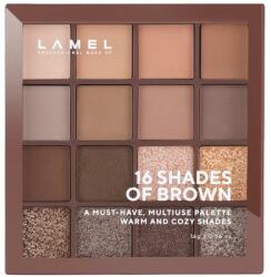 LAMEL Make Up Paletă fard de ochi, neon - LAMEL Make Up Eyeshadow 16 Shades Of Brown Palette 16-3