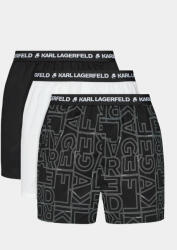 Karl Lagerfeld 3 darab boxer Aop Woven Boxer Short (X3) 235M2108 Fekete (Aop Woven Boxer Short (X3) 235M2108)