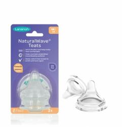 Lansinoh Биберони за шише Lansinoh - NaturalWave, 2 броя, 3м+ (m-75910)