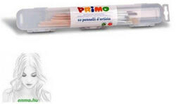 Ecset Készlet Primo, Póniszőr, 5Db Lapos Ecset+ 5Db Aquarell Ecset, Zárható Tartóban (F1239PTQ10)