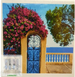 Számfestő 30X30 Cm Színpompás "Floral Gate" Keret Nélküli (K52640-0000)