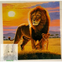 Számfestő 30X30 Cm Színpompás "Lion Sun" Keret Nélküli (K52640-33811)