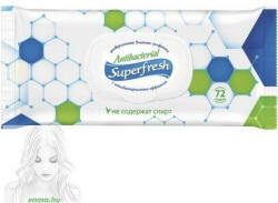  Superfresh Antibakteriális Nedves Törlőkendő 72 Db (A30510)