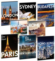 Ars Una Cities of the World A/5 extra kapcsos füzet-kockás (5992923147519)