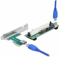 Delock PCI Express Riser card x1 - 1 x PCI 32 Bit sloturi 60 cm - cablu (90065)