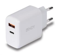 Lindy Incarcator retea Lindy 73424, 1x USB-A, 1x USB-C, 3A, Alb (LY-73424)