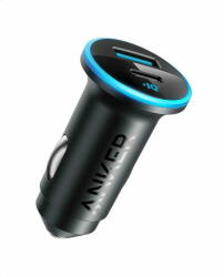 Anker Incarcator auto Anker 323 52.5W, USB-C, USB-A, Power Delivery, PowerIQ 3.0, Negru (A2735G11)