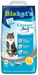 Gimborn Classic 3in1 Fresh cotton blossom 10 L nisip pentru pisici, din bentonita cu parfum de bumbac