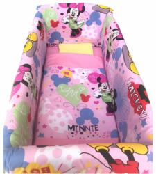 Deseda Lenjerie de patut bebelusi 140x70 cm cu aparatori Maxi Minnie Mouse (7008) Lenjerii de pat bebelusi‎, patura bebelusi