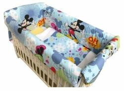 Deseda Lenjerie de patut bebelusi 140x70 cm cu aparatori Maxi Mickey Mouse (7000) Lenjerii de pat bebelusi‎, patura bebelusi