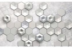 Komar Fototapet vlies 6004A-VD4 Infinity Hexagon Concrete400x250 cm (6004A-VD4)