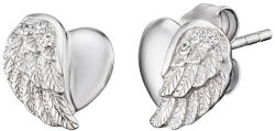 Engelsrufer Ezüst szív fülbevaló angyal szárnyakkal és cirkónium kövekkel ERE-LILHW-ST