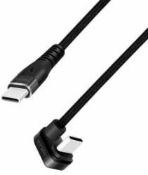 LogiLink USB-C - USB-C (U-alakban hajlított) kábel 2m fekete (CU0191)
