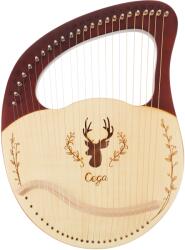 Cega Lyre Harp 24 String Coffee