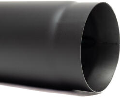 130 kandallócső fekete 25cm vastagfalú (1, 5mm)