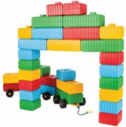 Pilsan Jucarie Pilsan Cuburi de construit Brick Blocks and Car Set 43 piese (PL-03-251) - ookee
