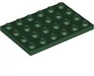 LEGO® 3032c80 - LEGO sötétzöld lap 4 x 6 méretű (3032c80)