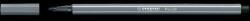 STABILO Stilou cu vârf de pâslă din oțel inoxidabil 1mm, M STABILO Pen 68 gri închis (68/96)