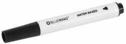 BLUERING Flipchart marker vârf de fibră vârf rotund umed 3mm, bluering® negru (JJ20572B)