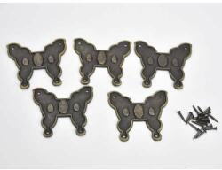  Metal fluture ornament fluture 5pcs/cs + unghii (0135)