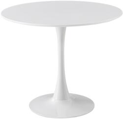 Kring Swan Kerek asztal, MDF/Fém, 80x73 cm, Fehér
