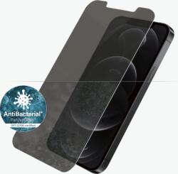 Panzer Standard Fit Privacy Anti-Bacterial Apple iPhone 12/12 Pro Edzett üveg kijelzővédő (P2708)
