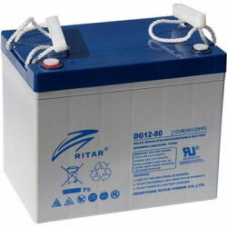 Ritar Оловна гелова батерия За соларни системи RITAR (DG12-80) 12V/80Ah - 260x169x211 mm (RITAR-DG12-80)