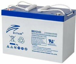 Ritar Оловна гелова батерия За соларни системи RITAR (DG12-65) 12V/65Ah - 350x167x182 mm (RITAR-DG12-65)