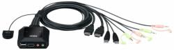 ATEN CS22H : : USB HDMI KVM Switch, 2x 1, 4K, Remote port selector (CS22H)