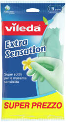Vileda Extra Sensation Household gloves Green Cotton, Latex 1 pc(s) (167395) - 24mag