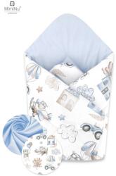MimiNu by Kieczmerski MimiNu, Piloti, paturica - sistem de infasat pentru bebelusi, albastru