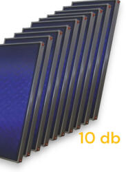 SunSystem napkollektor kék abszorberrel 10 darabos szett , nagyméretű rézcsöves síkkollektor 8, 6 cm vastag alumínium keret 9 év garanciával, jó ár! (NAPKOLLEKTOR_SUNSYS_PK2_10DB)