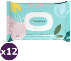 Dora Natura Nedves törlőkendő (12x66 lap)