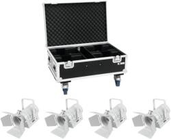 EUROLITE Set 4x LED THA-40PC wh + Case - dj-sound-light